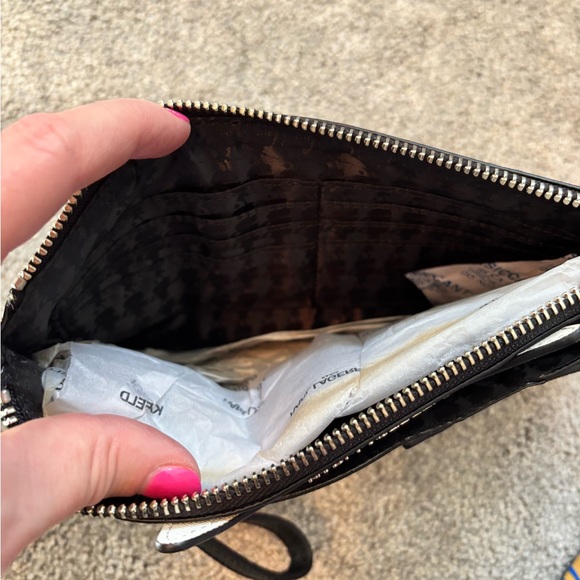 Karl Lagerfeld Black and White Cat Clutch - Picture 4 of 4